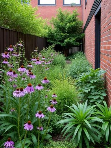 Before and after organic garden transformation on Ralph Avenue